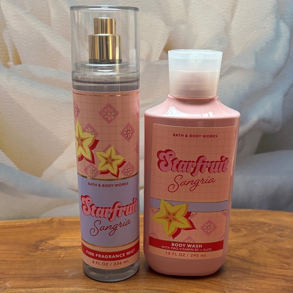 Bath & Body Works Starfruit Sangria Body Wash and Mist